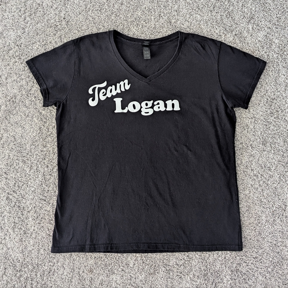 "Team Logan" Women's V-neck shirt